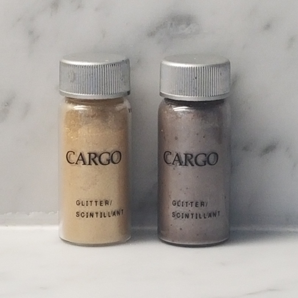 CARGO COSMETICS Glitter Powder Makeup Silver and Gold